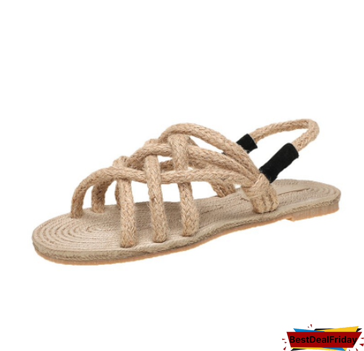Sandals Woman Shoes Braided Rope With Traditional Casual Style And Simple Creativity Fashion Sandals Women Summer Shoes