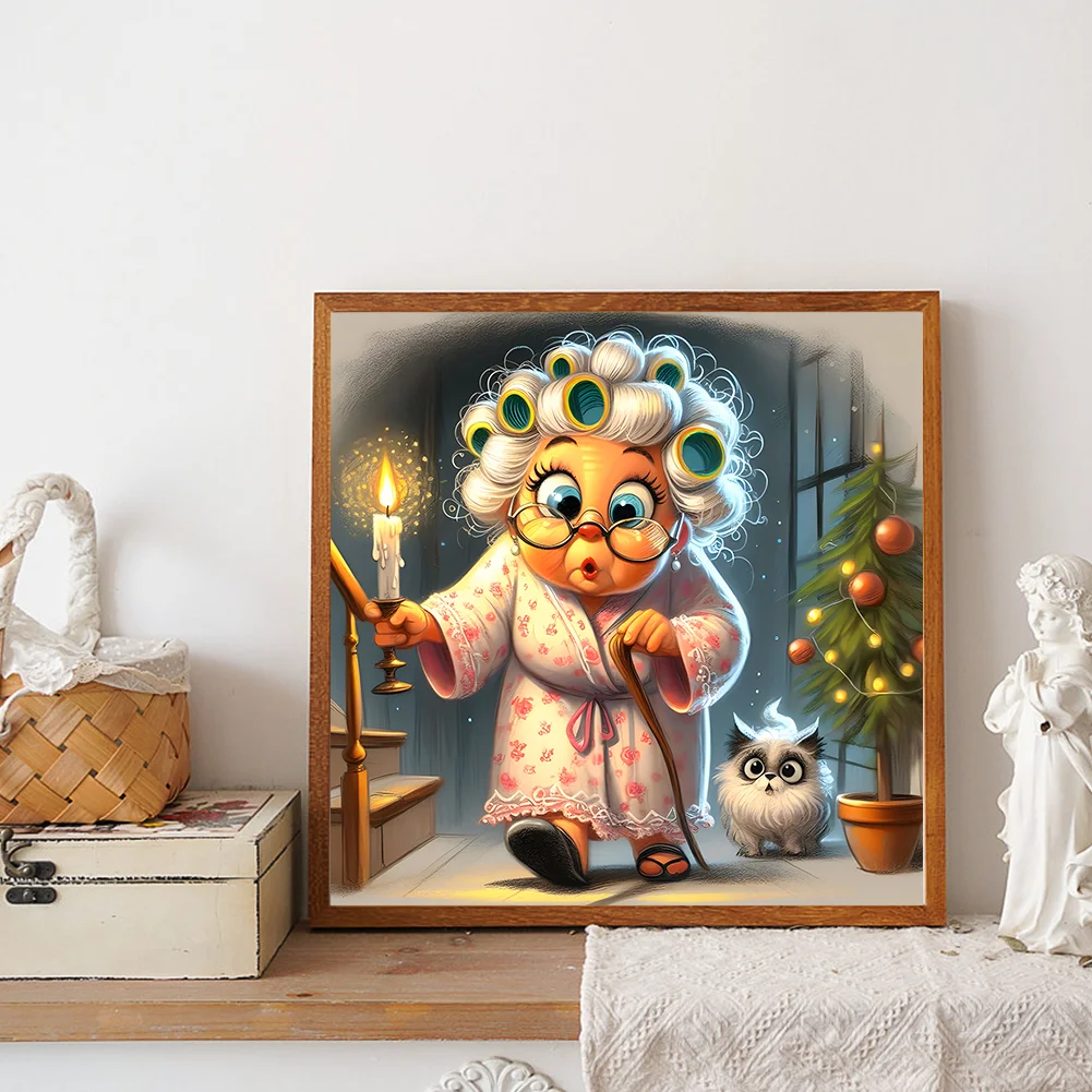 Diamond Painting - Full Round Drill - Grandma(Canvas|30*30cm)