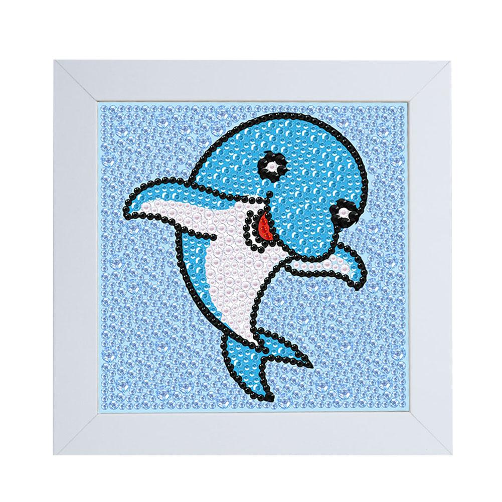 

Painting Dolphin with Frame-DIY Creative Diamond Sticker, 501 Original