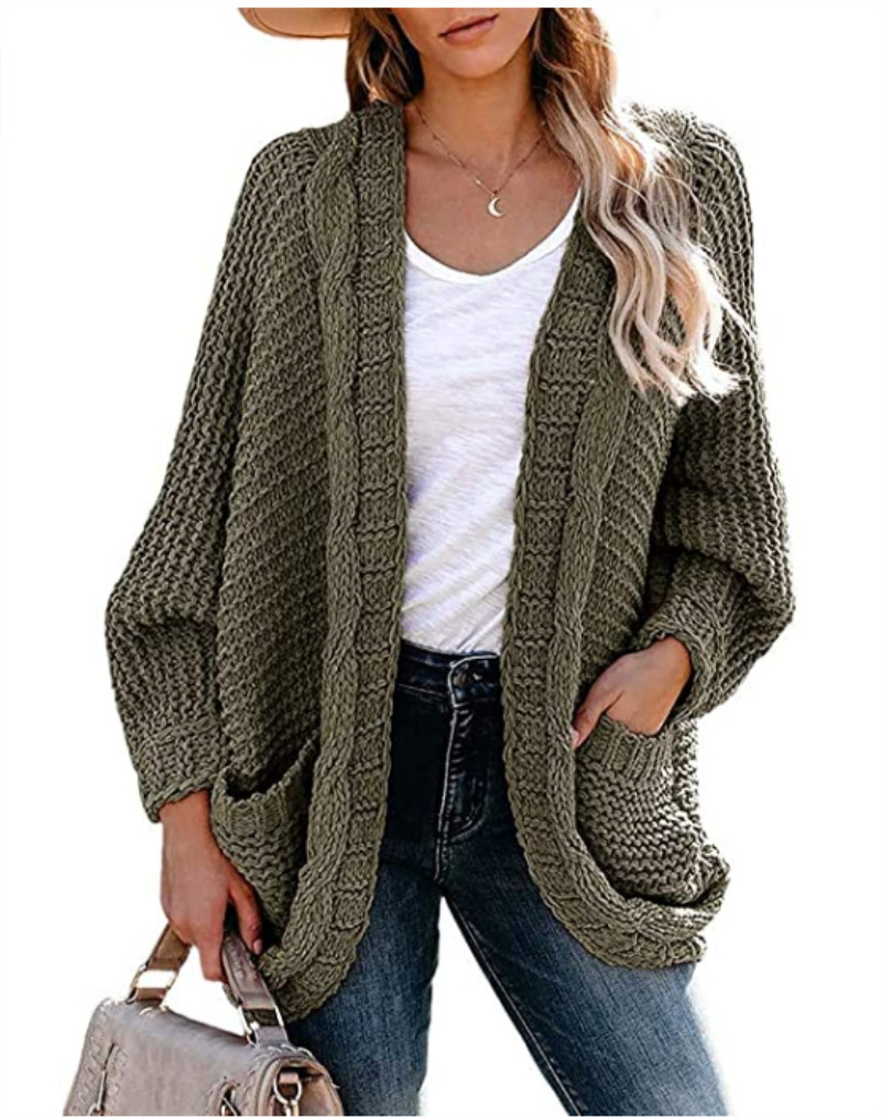Cardigan Sweater Female Solid Womens Knitted Sweaters