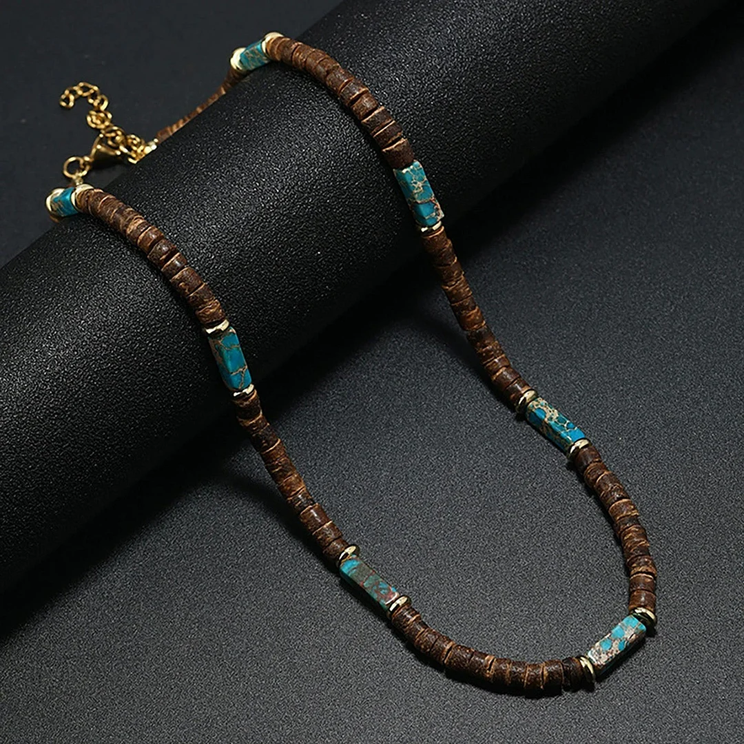 African Tribal Coconut Shell Accessories Beads Necklace