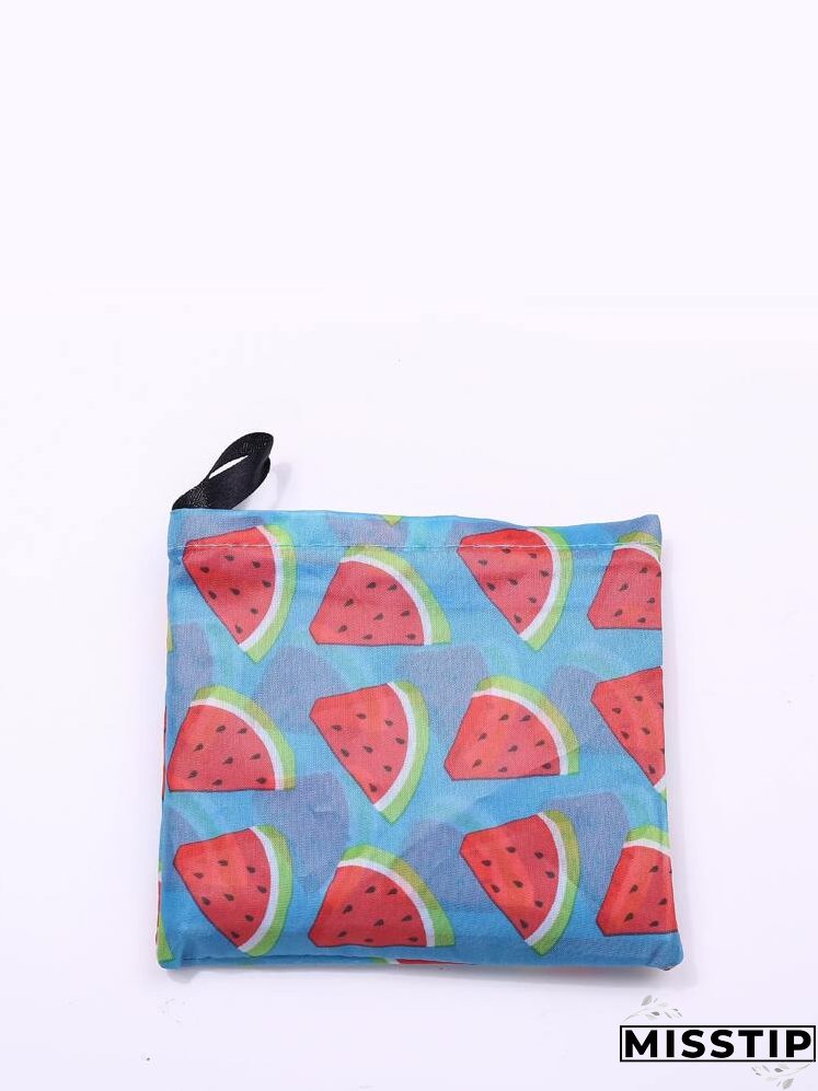 Watermelon Print Shopper Bag