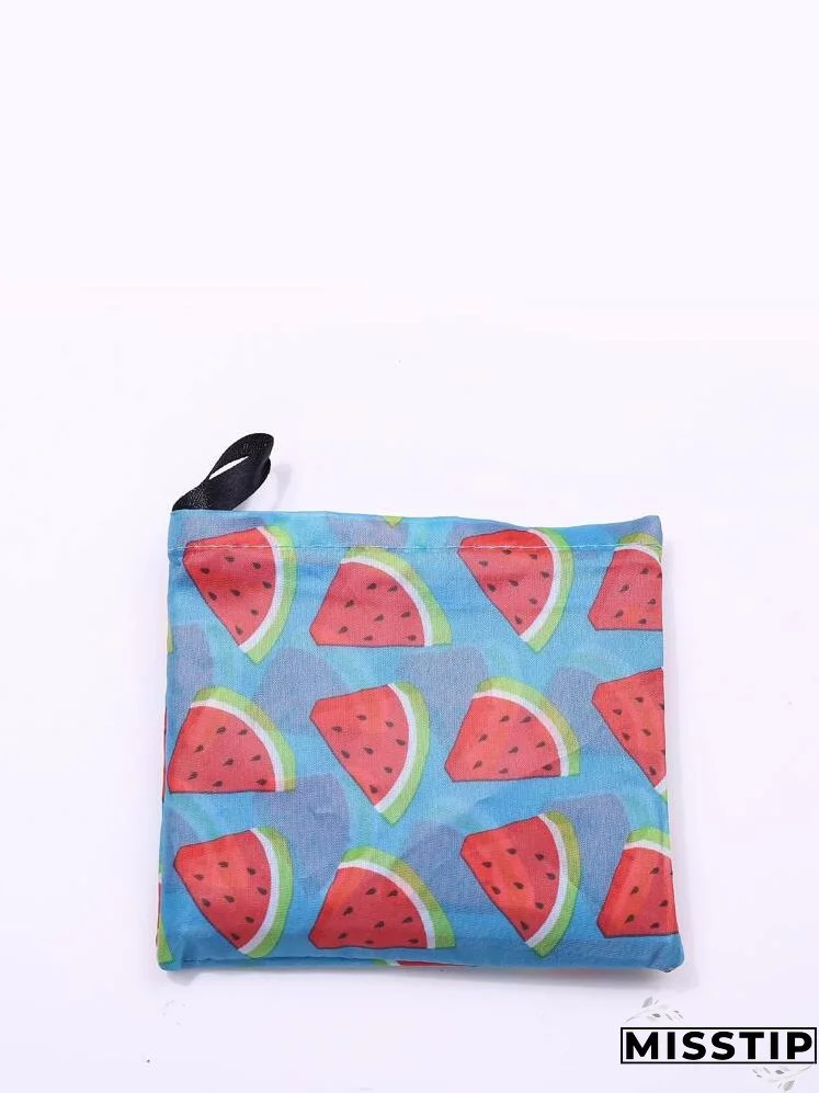 Watermelon Print Shopper Bag