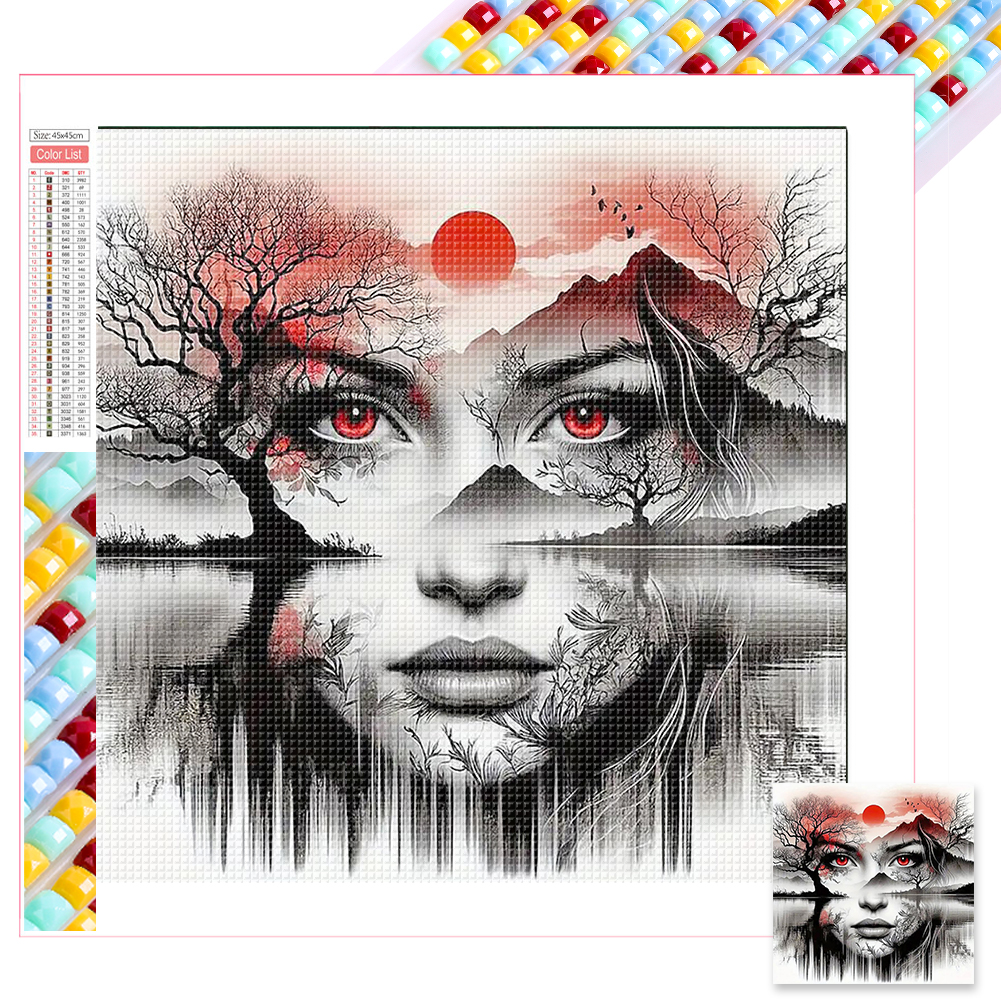 Double Painting 45*45cm(picture) full square drill diamond painting