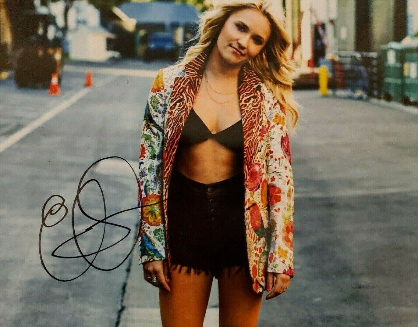 Emily Osment Autographed Signed 8x10 Photo Poster painting ( Hannah Montana ) REPRINT