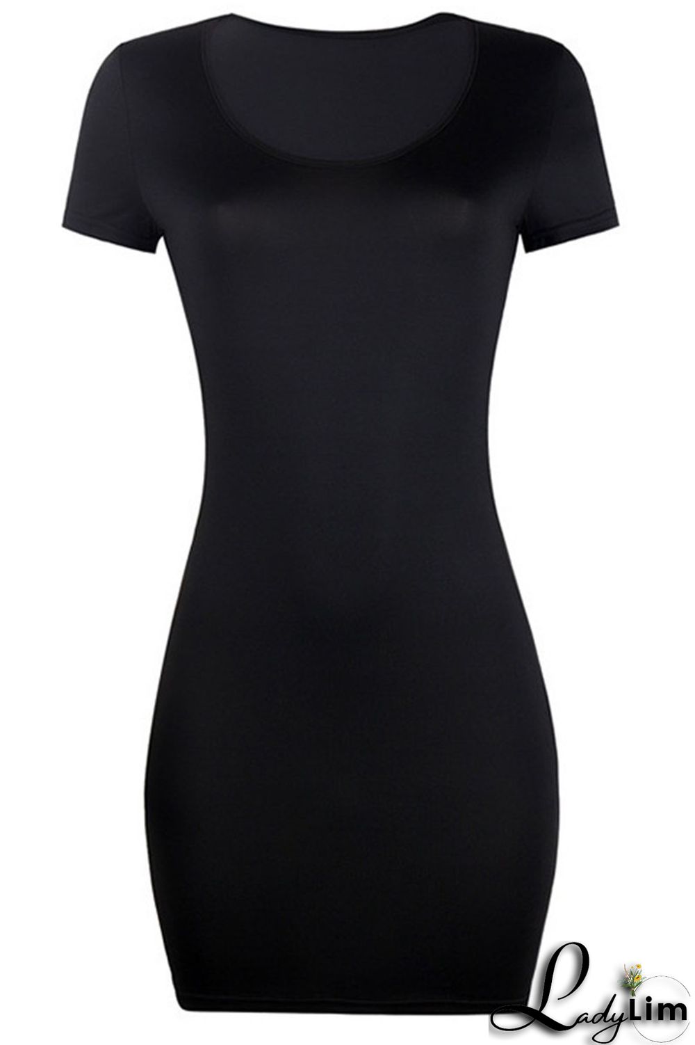 Red Sexy Casual Solid Split Joint U Neck Straight Dresses