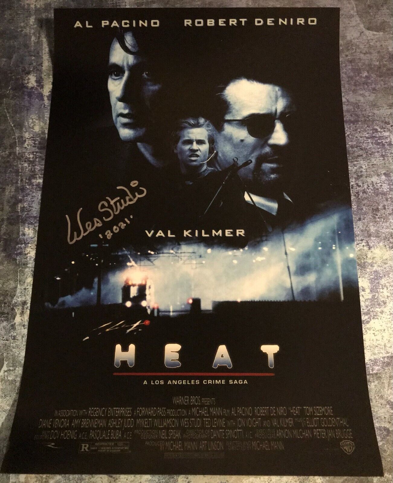 GFA Heat Movie Casals * WES STUDI * Signed 12x18 Photo Poster painting W6 COA