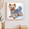 5D bricolage partiel forme sp&eacute;ciale foret diamant peinture kit d&eacute;cor chien30x30cm