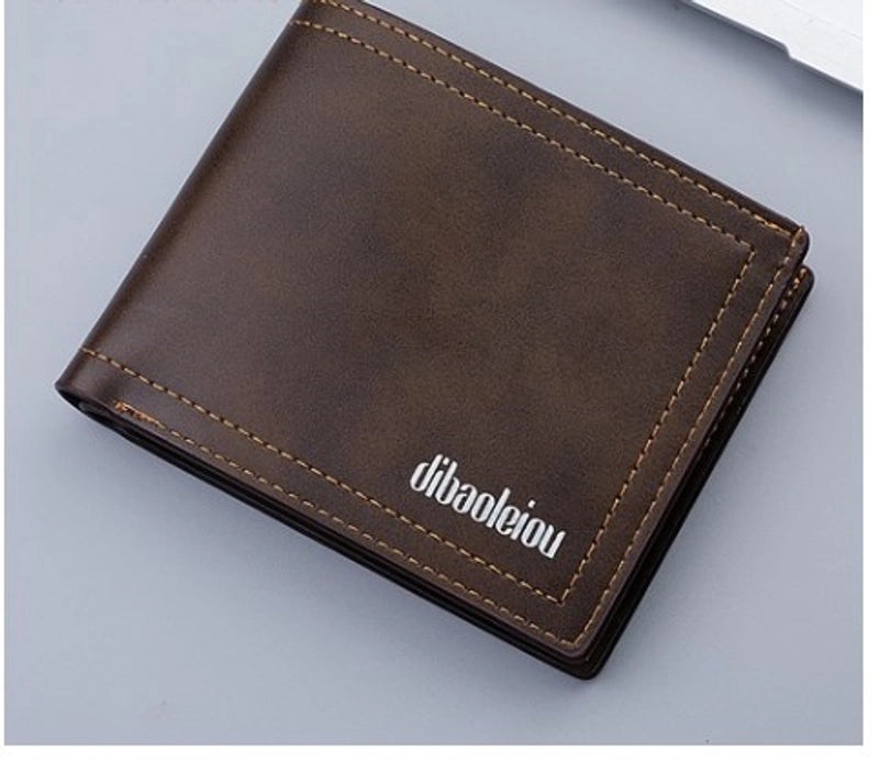 Men’s Solid Color Pu Leather Wallets