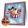 Diamond Painting -DIY Full Square Drill Snowman(35x35cm)
