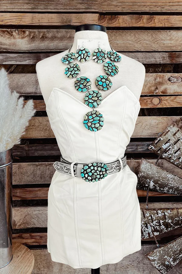 Beautiful Strapless Sleeveless Dress-0520