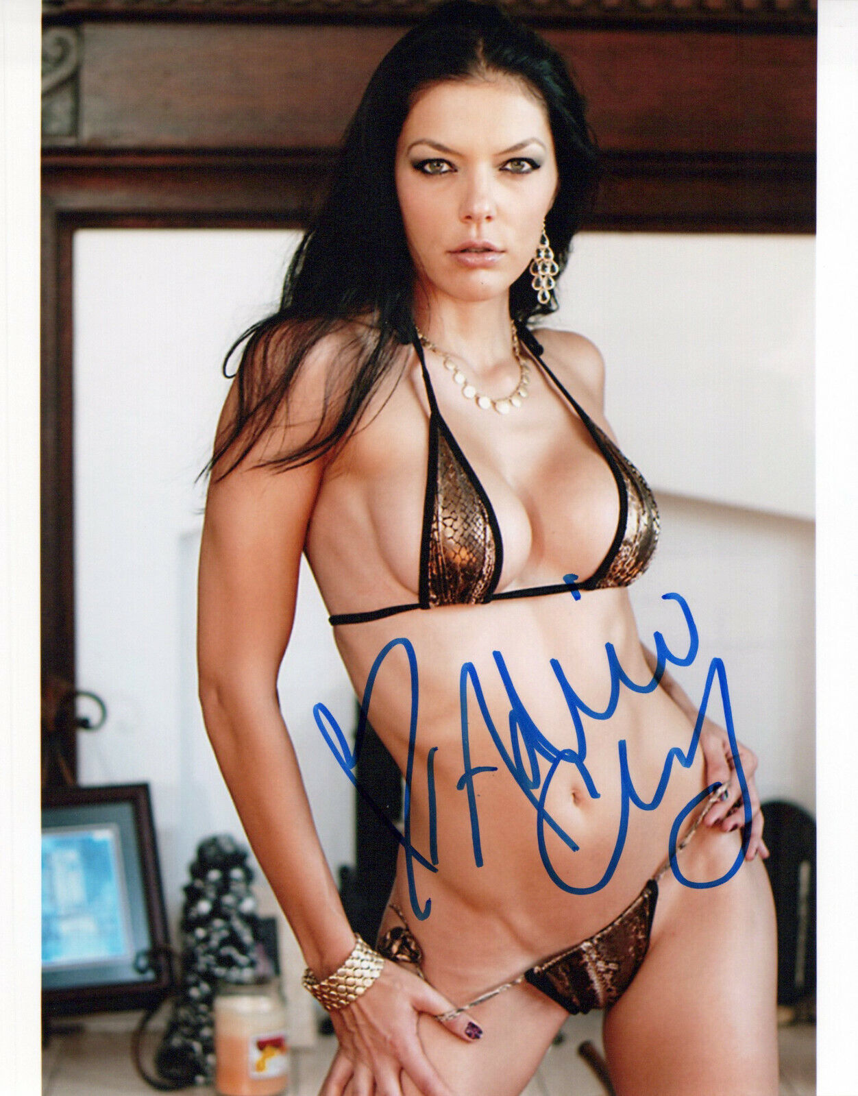 Adrianne Curry glamour shot autographed Photo Poster painting signed 8x10 #3