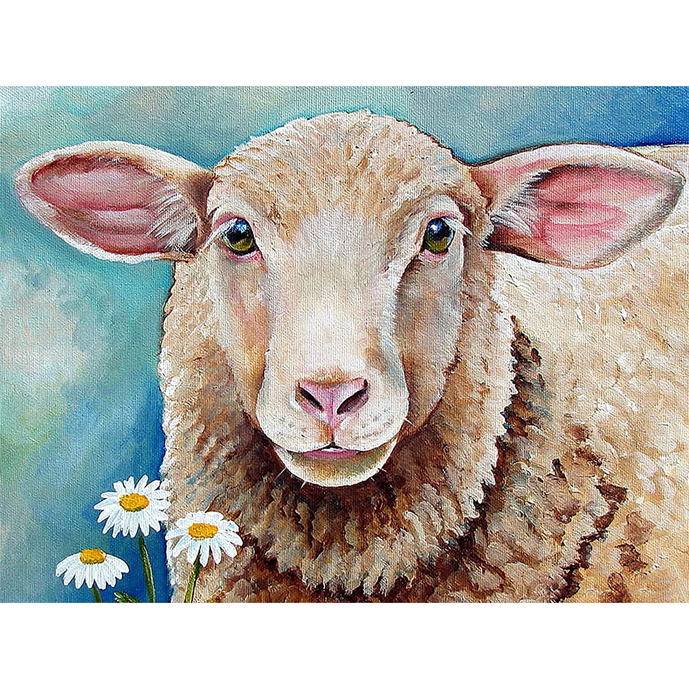 

Sheep - Round Drill Diamond Painting - 40*30CM, 501 Original