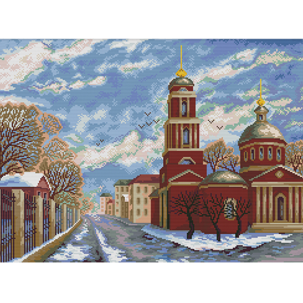 

53*41CM - 14CT Stamped Cross Stitch-Scenery Series, 501 Original