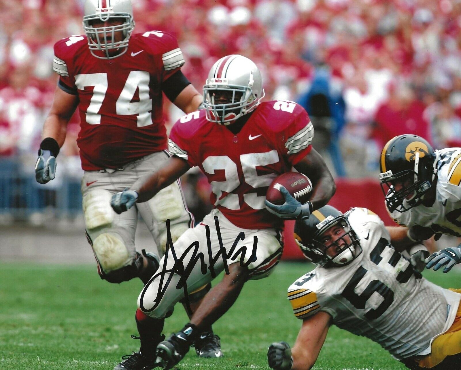 Antonio Pittman signed OSU Ohio State Buckeyes 8x10 Photo Poster painting autographed