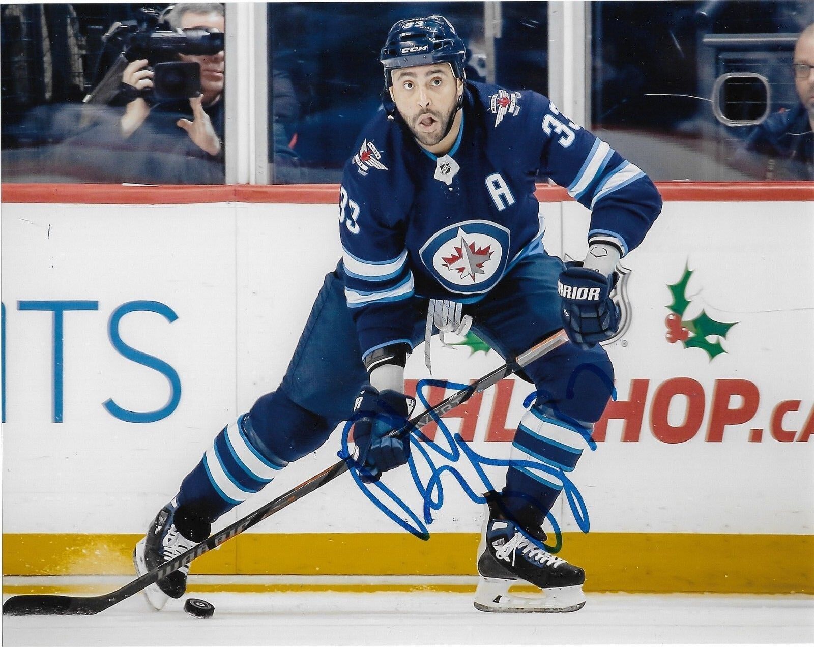 Winnipeg Jets Dustin Byfuglien Signed Autographed 8x10 Photo Poster painting COA