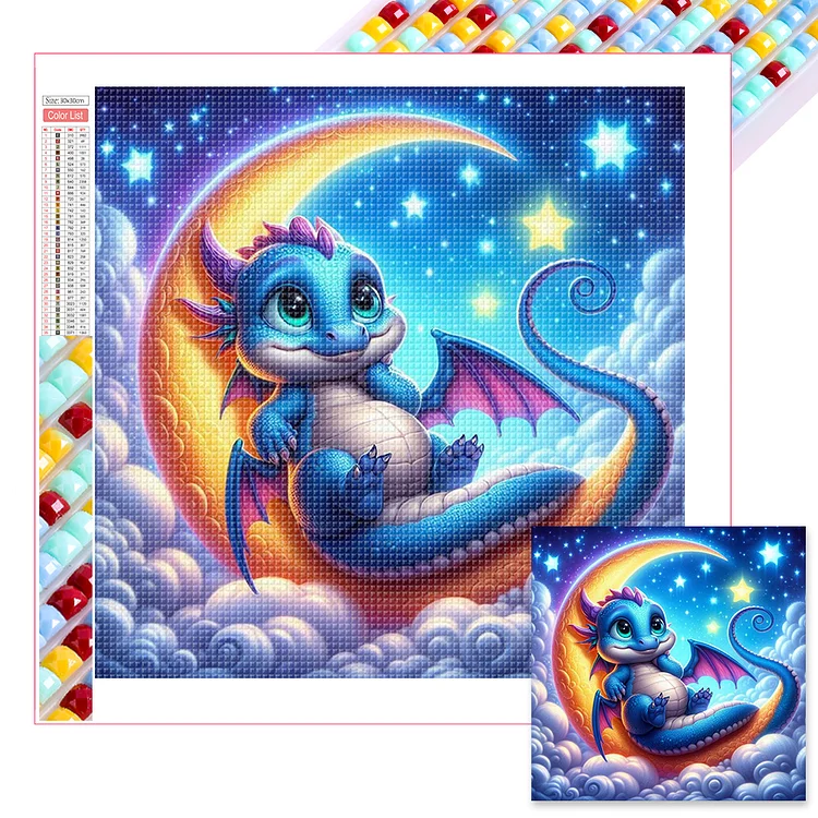 Dragon - Full Square - Diamond Painting(35*35cm)