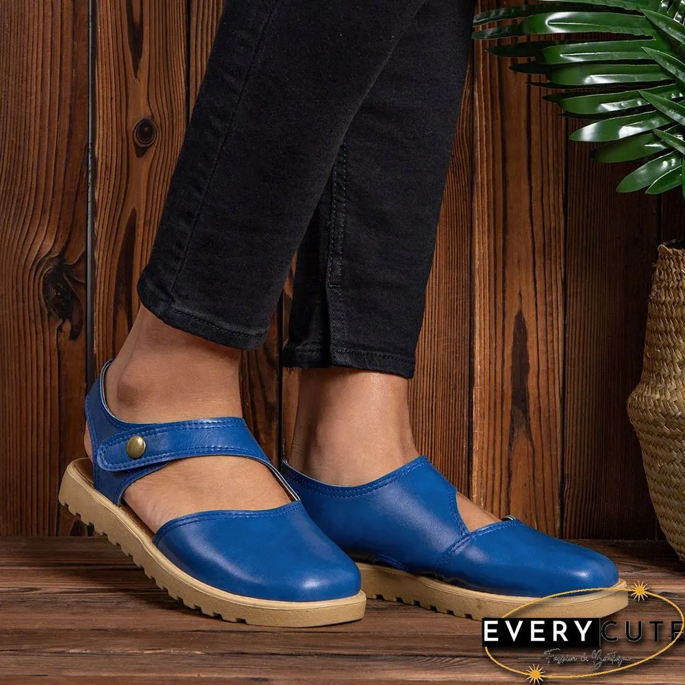 Vintage Flat Heel Magic Tape Loafers