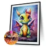 Dragon-Plein Rond Diamant Peinture-30X40CM