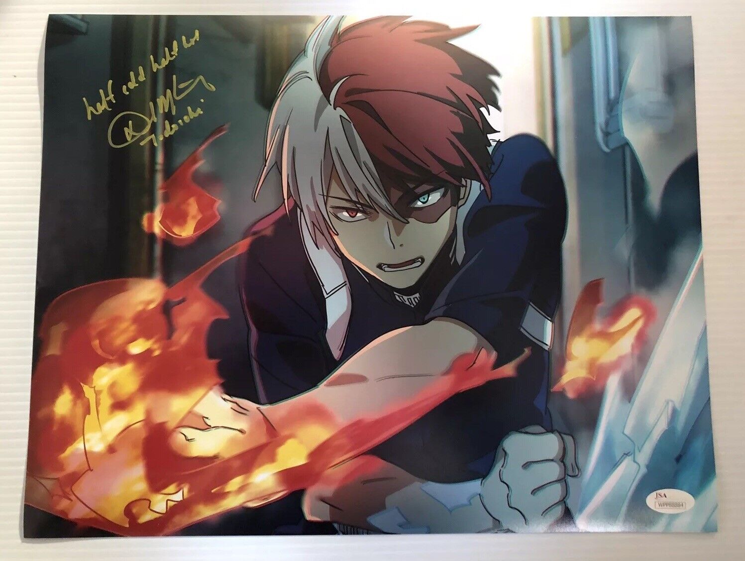 David Matranga Signed Autographed 11x14 Photo Poster painting TODOROKI My Hero Academia JSA COA