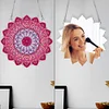 (US Only)Mandala Acrylic Special Shape Diamond Painting Mirror for Home Office Decor