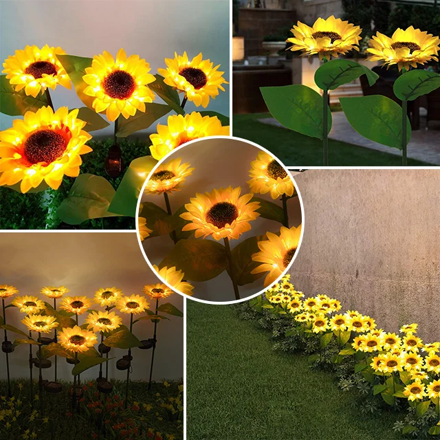 Sunflower Garden Decor Solar Lights