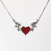 Gioiacombo™ Nuova collana dell'ala del cuore del diavolo