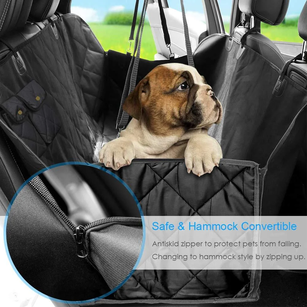 Dog Seat Cover For Pets 100% Waterproof For Model S3XY - Visible Mesh Window (2012-2022)