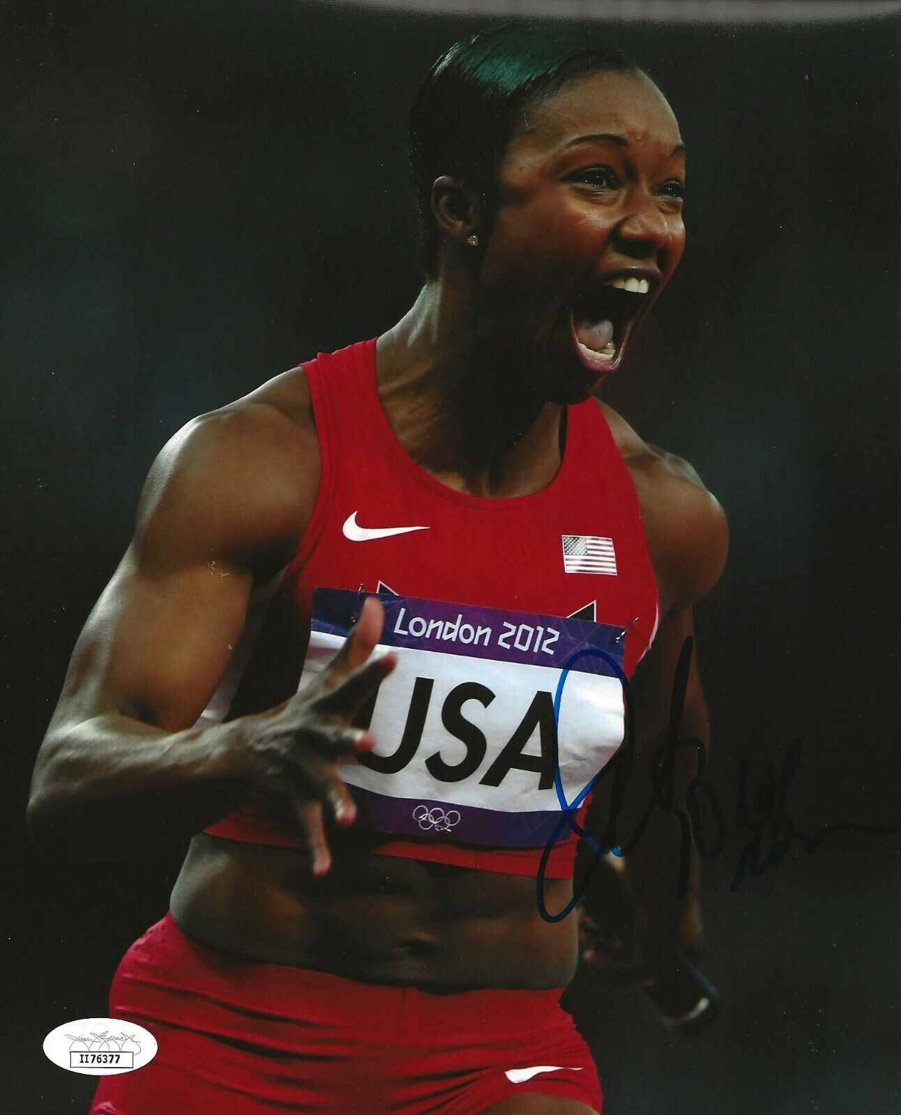 Carmelita Jeter USA Olympics signed 8x10 Photo Poster painting autographed Track And Field JSA