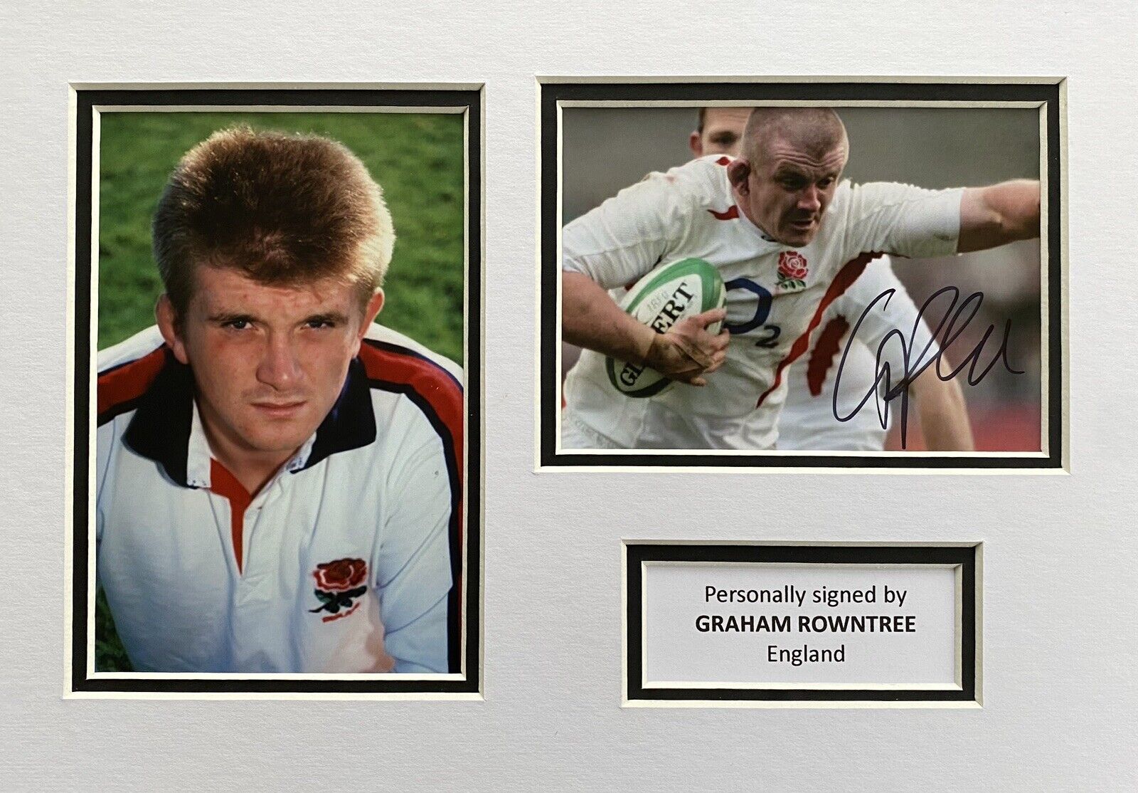 Graham Rowntree Genuine Signed Photo Poster painting In A4 England Mount Display