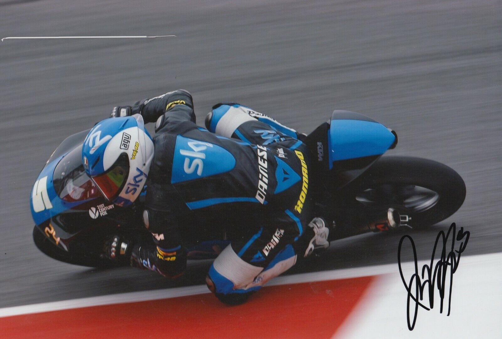 Romano Fenati Hand Signed 12x8 Photo Poster painting - MotoGP Autograph 25.