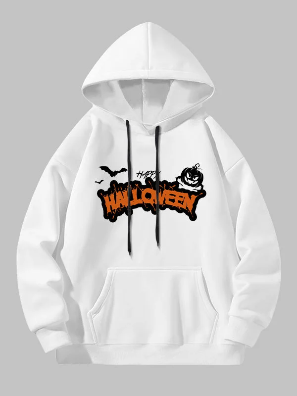 Men's "Halloween" letter print hoodie