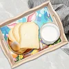 DIY Diamond Painting Wooden Tray Food Tray with Handle Living Room Decoration Easter Bunny Wooden Tray Kit