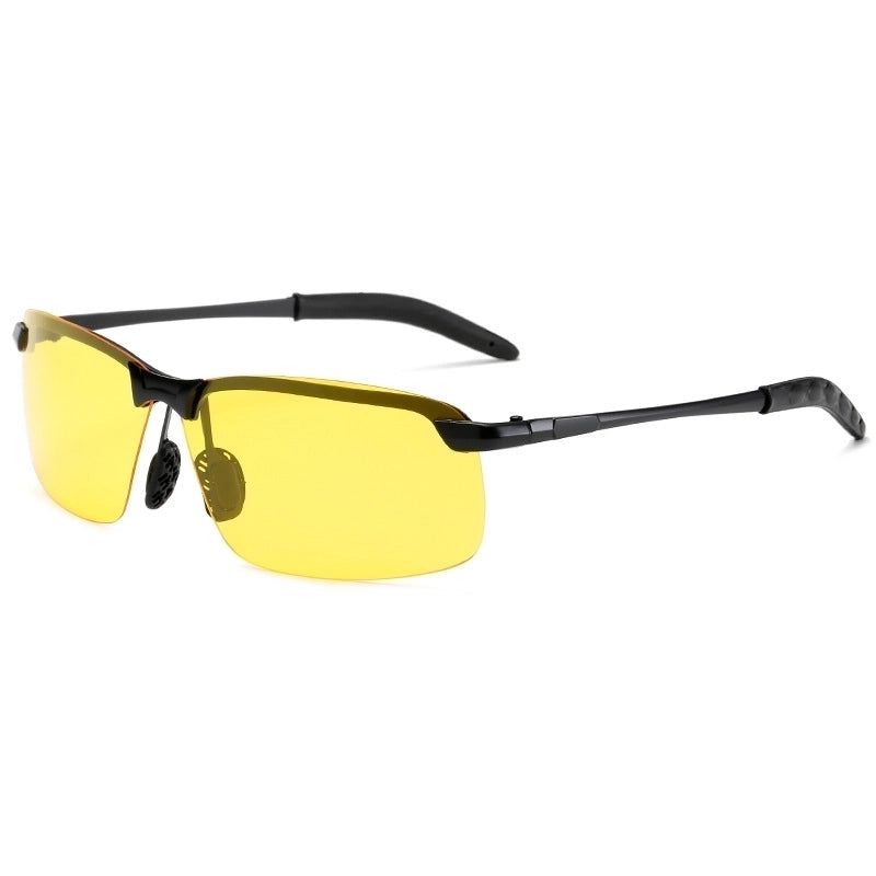 Casual Streetwear Geometric Tac Square Half Frame Glasses