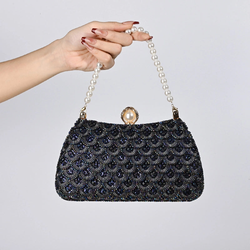 Silk Geometric Square Evening Bags