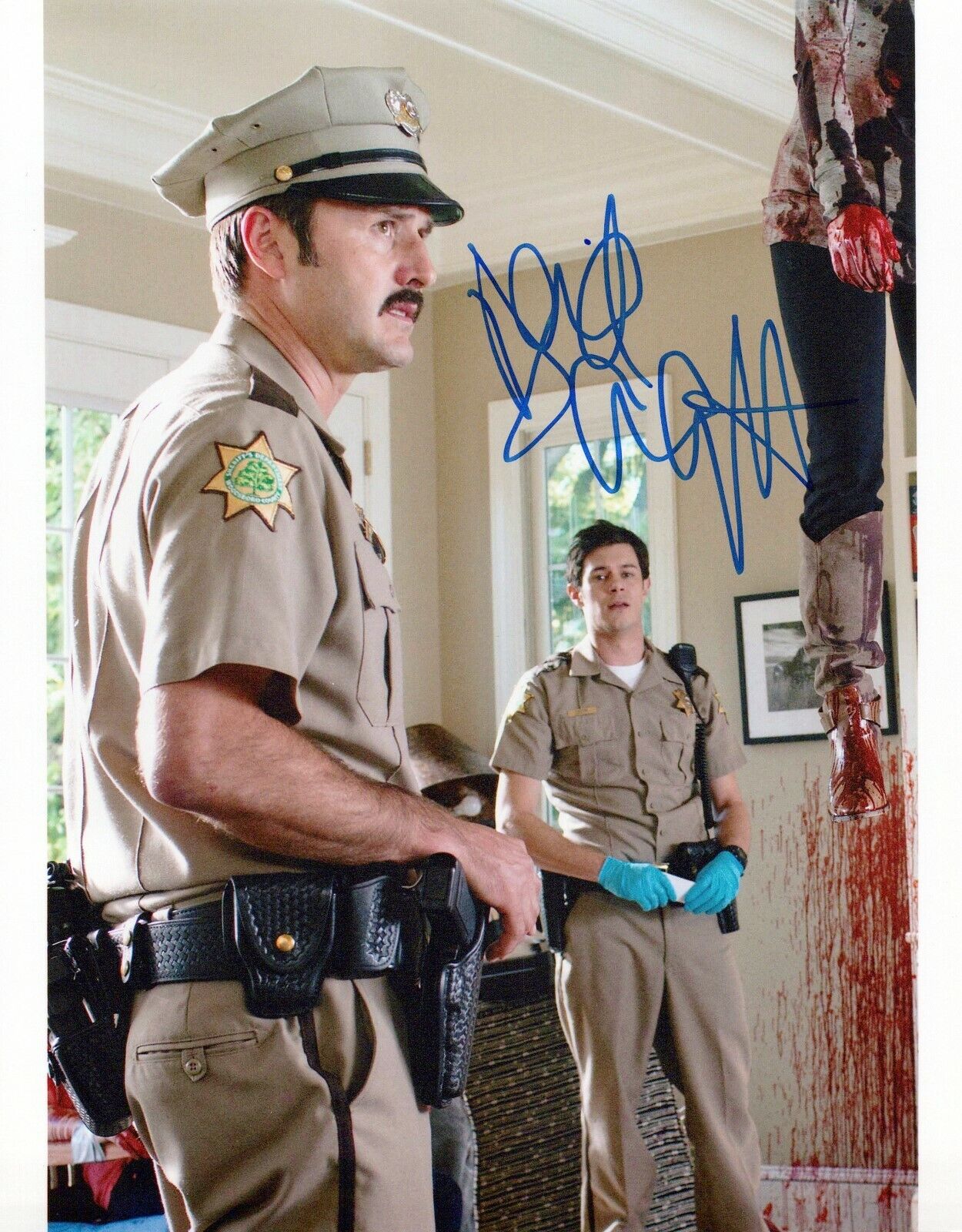 David Arquette Scream 4 autographed Photo Poster painting signed 8x10 #3 Dewey Riley