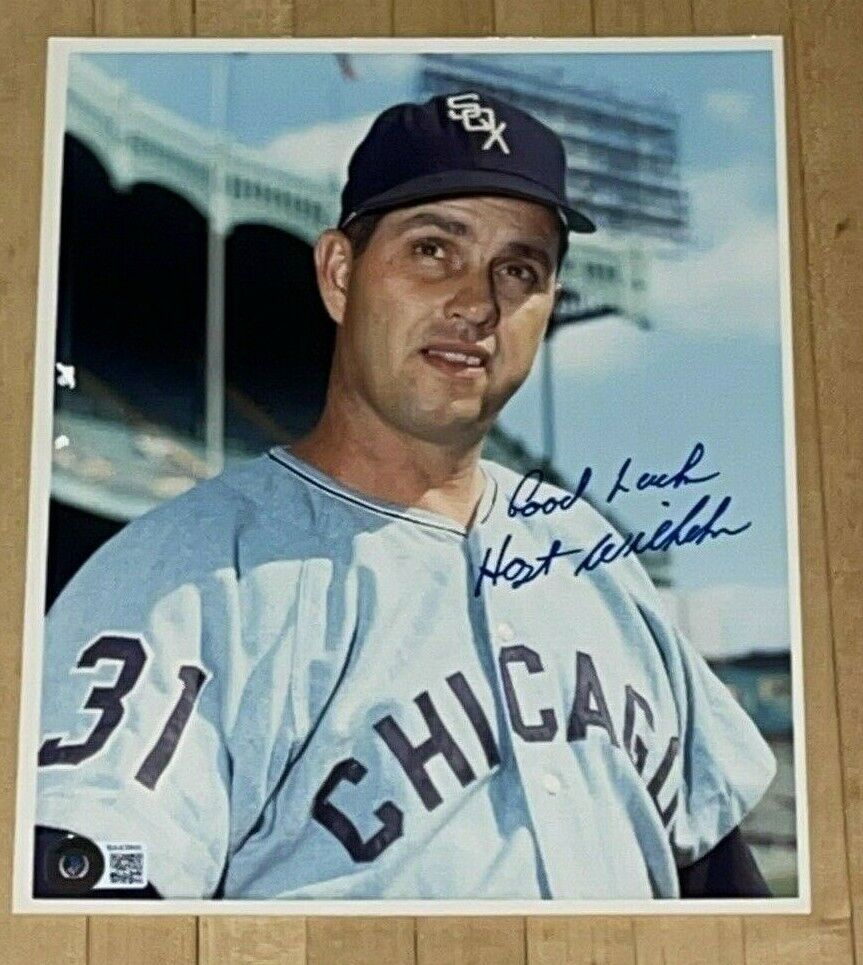 Hoyt Wilhelm signed Chicago White Sox 8x10 Photo Poster painting BAS Beckett COA