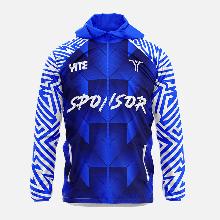 YITE |LF24-002- Blue And White Windbreaker Jacket