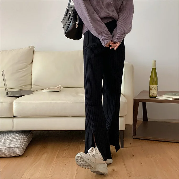 Women Casual Knitted Pants QueenFunky