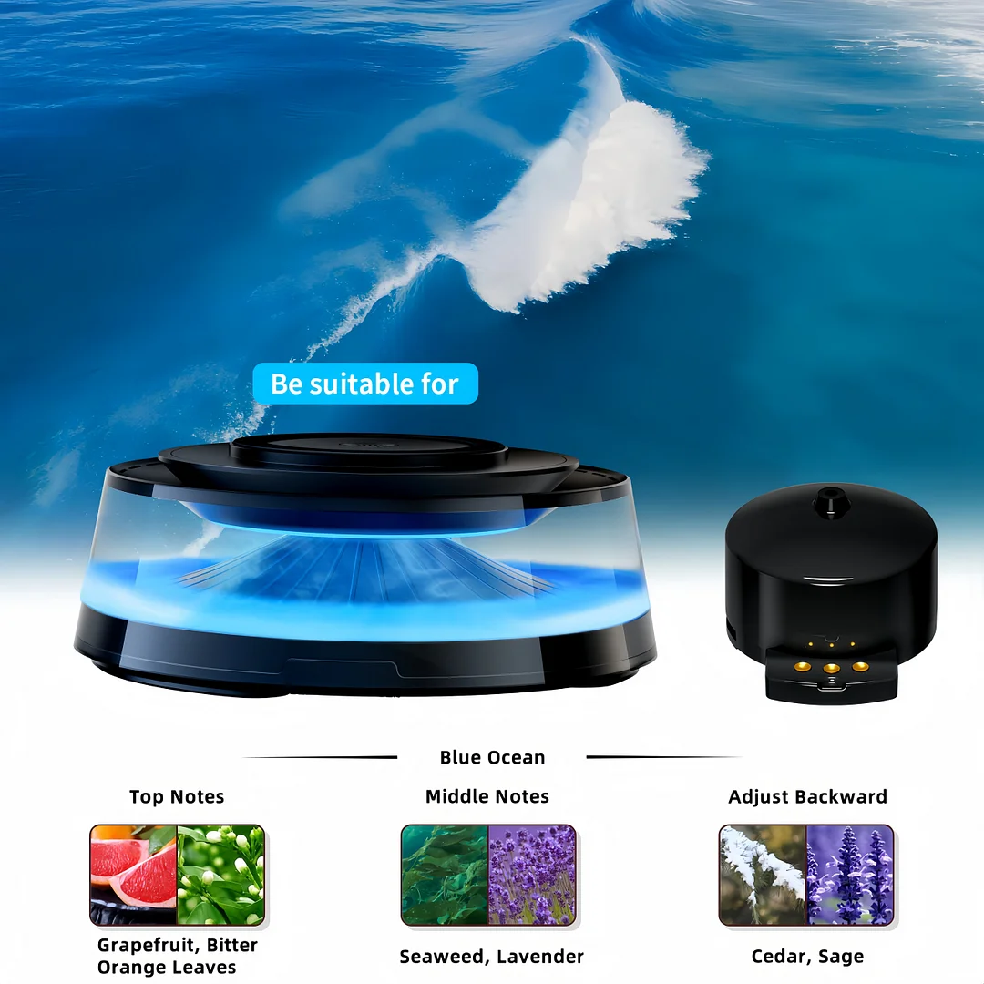 Wireless magnetic charger Atmosphere light Audio Cloud viewing Car aromatherapy