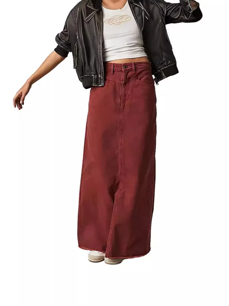 Toloer Direct Stretch Fashion Denim Skirt Skirt Lady-Outfit Ideas