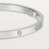 CARTIER LOVE BRACELET, SMALL MODEL, 4 DIAMONDS