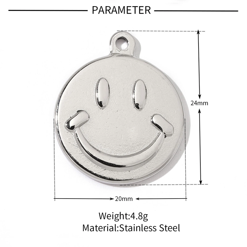 A Pack Of 3 12 * 15mm 201 Stainless Steel Zircon 18K Gold Plated Bear Paw Print Snake Polished Pendant