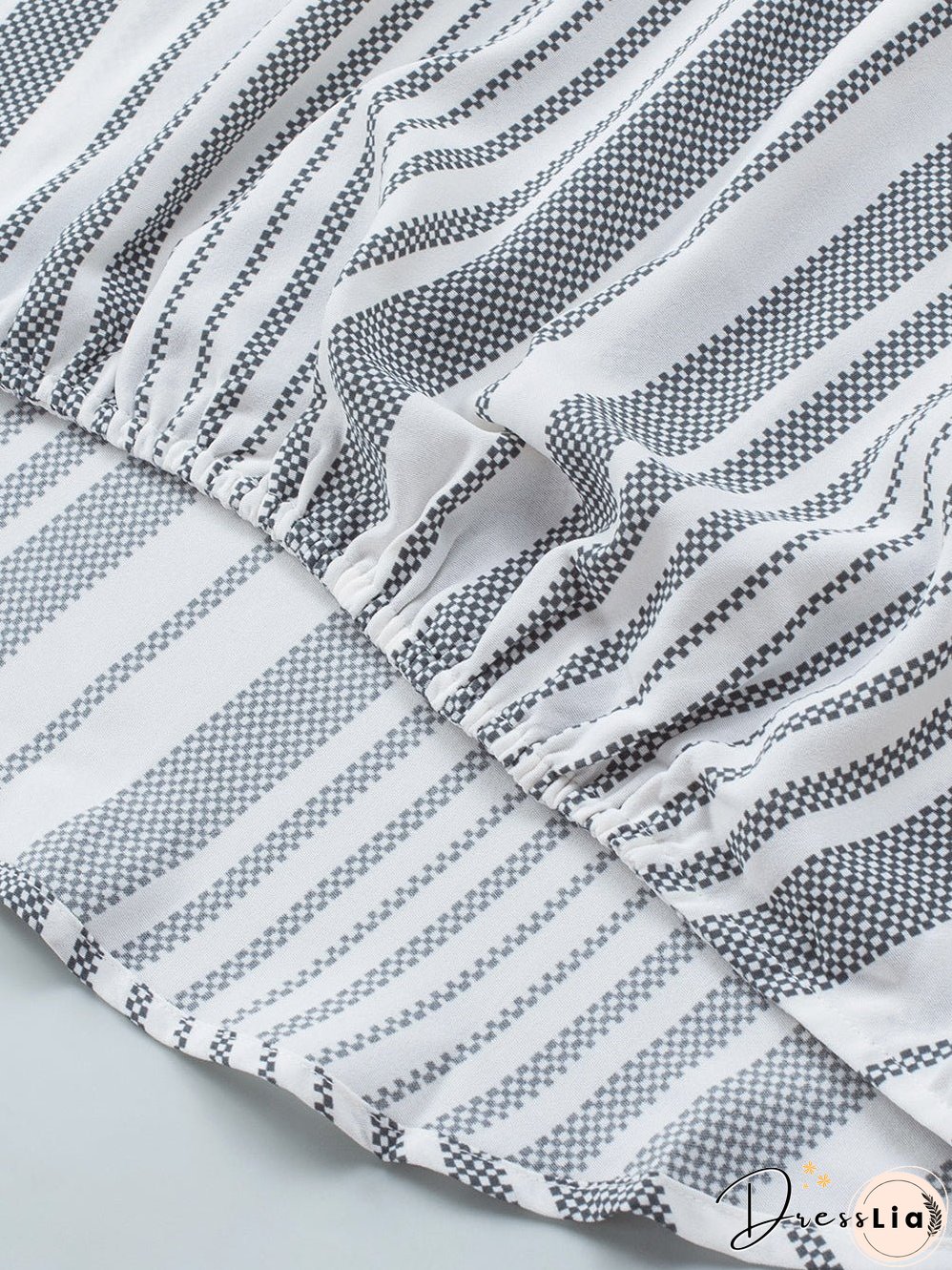 Slate Striped Draped Camisole