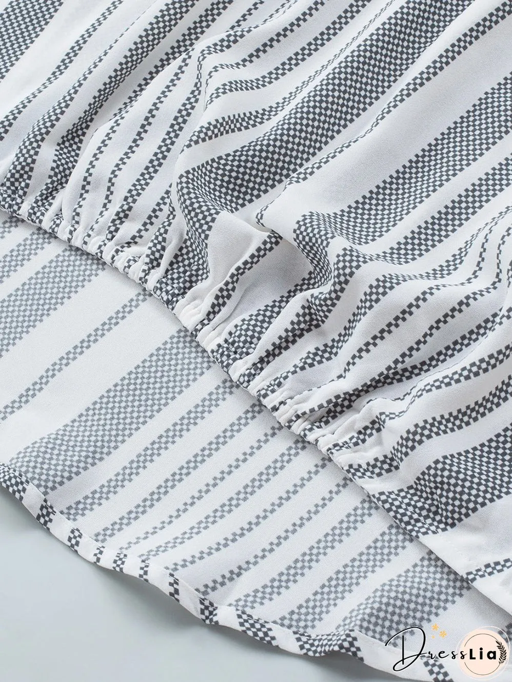 Slate Striped Draped Camisole