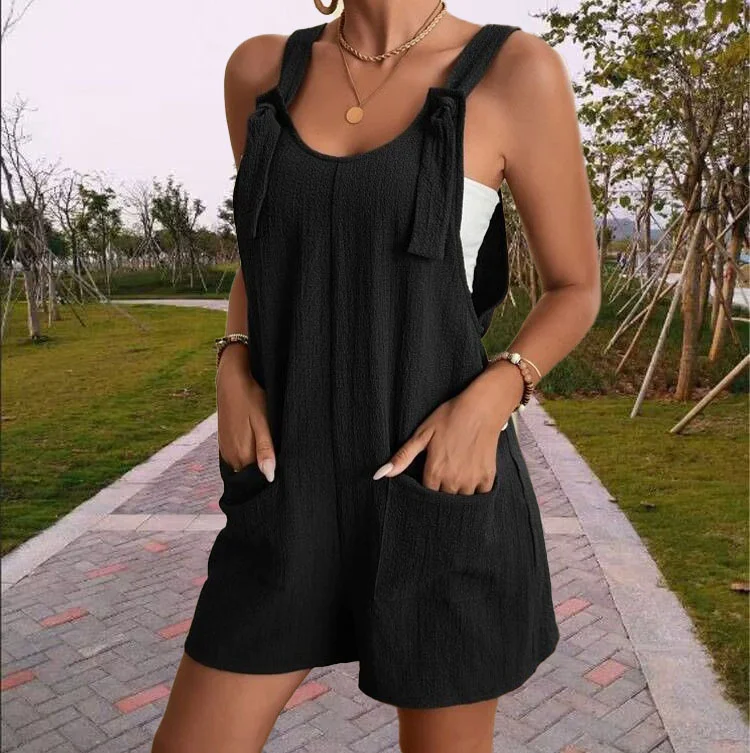 Brownm Brownm Women's Summer Casual Fashion Suspension Shorts Liant Trousers
