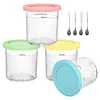 4Pcs Ice Cream Pints Cup for Ninja Creami Pints with Lids for NC301 NC300 Series