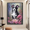 (Multi-Style) Flowers Dog-11CT Counted Cross Stitch 40*50cm/40*60cm