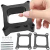 Black Carb Spacers with Gasket Screws Kit for Holley for Chevy 4BBL SBC BBC Carb