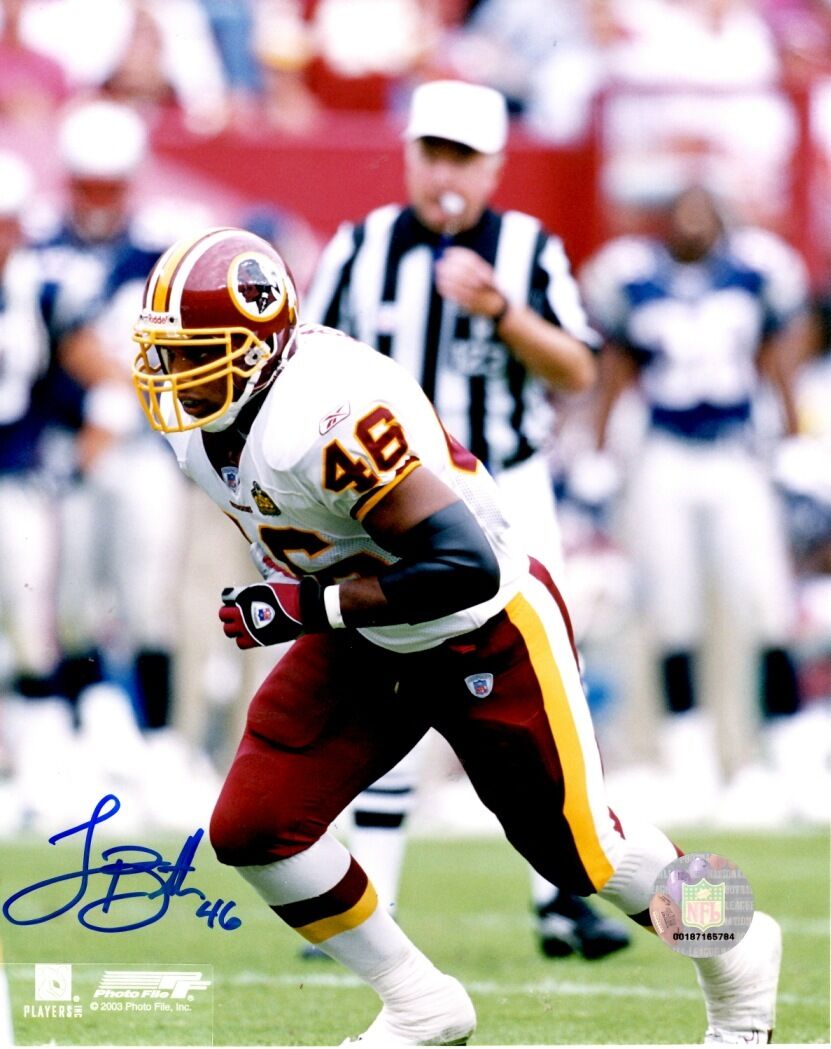 Signed 8x10 LADELL BETTS Washington Redskins Autographed Photo Poster painting - w/COA